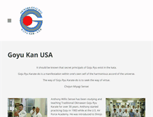 Tablet Screenshot of goyukan-usa.com